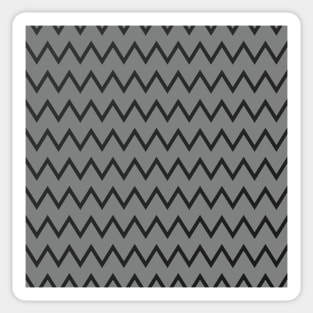 Pattern Chevrons Black / Gray Sticker